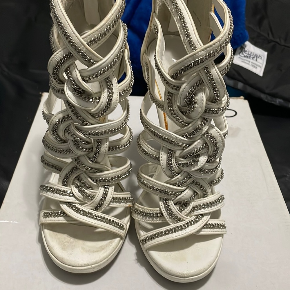 White Aldo womens heels with box